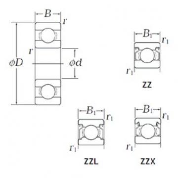 3,175 mm x 9,525 mm x 3,967 mm  KOYO EE0 ZZ deep groove ball bearings