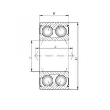 ISO 3303 ZZ angular contact ball bearings