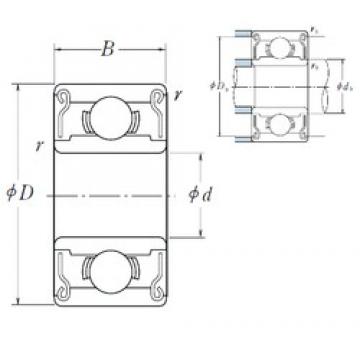 3,175 mm x 9,525 mm x 3,967 mm  ISO R2-2RS deep groove ball bearings