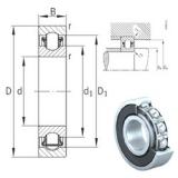 20 mm x 42 mm x 12 mm  INA BXRE004-2HRS needle roller bearings