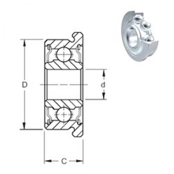 3,175 mm x 9,525 mm x 3,967 mm  ZEN FR2-2Z deep groove ball bearings #1 image