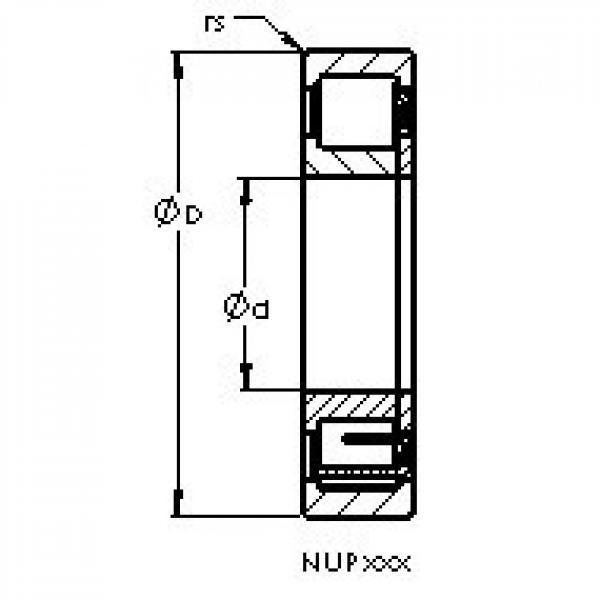 AST NUP2236 EM cylindrical roller bearings #1 image