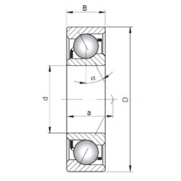 20 mm x 42 mm x 12 mm  Loyal 7004 C angular contact ball bearings #1 image