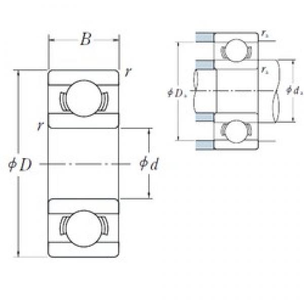 3,175 mm x 9,525 mm x 3,967 mm  ISO R2 deep groove ball bearings #1 image