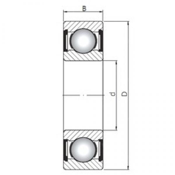 20 mm x 42 mm x 12 mm  ISO 6004 ZZ deep groove ball bearings #1 image